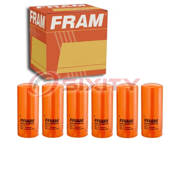 6 pc FRAM P3376 Fuel Filters for 1491 156-0214 5009 BT8834-MPG L491 TP928L Gas Pump Line Air Delivery Filters