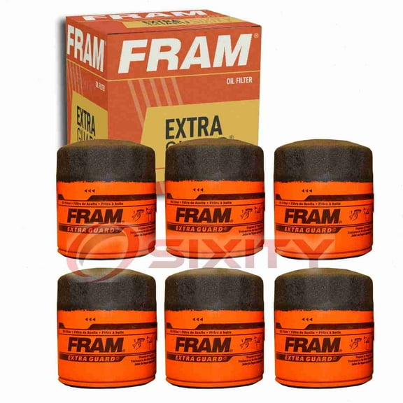 6 pc FRAM PH10060 Extra Guard Engine Oil Filters for 3I-1223 57022 7022 B105 LF3541 PF2138 Oil Change Lubricant Filters Fits select: 2013-2023 RAM 1500, 2018 CHEVROLET EQUINOX