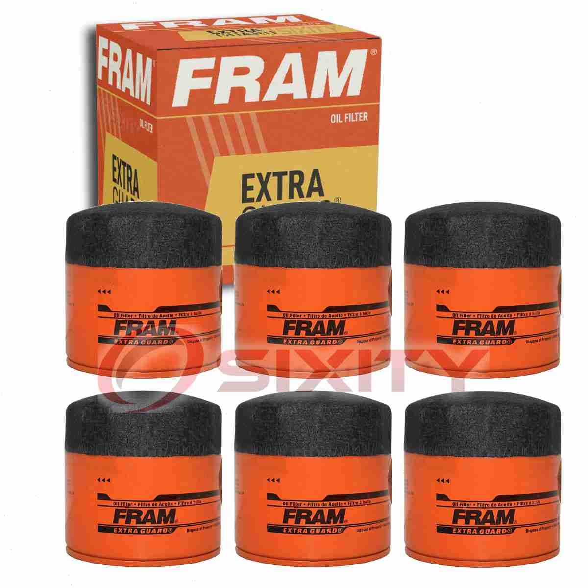 6 pc FRAM PH16 Extra Guard Engine Oil Filters for 1036MP 19210337