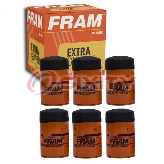 6 pc FRAM PH2849A Extra Guard Engine Oil Filters for 5W-3407N LF356 P850589 PF2157 T08-1061 Oil Change Lubricant Filters