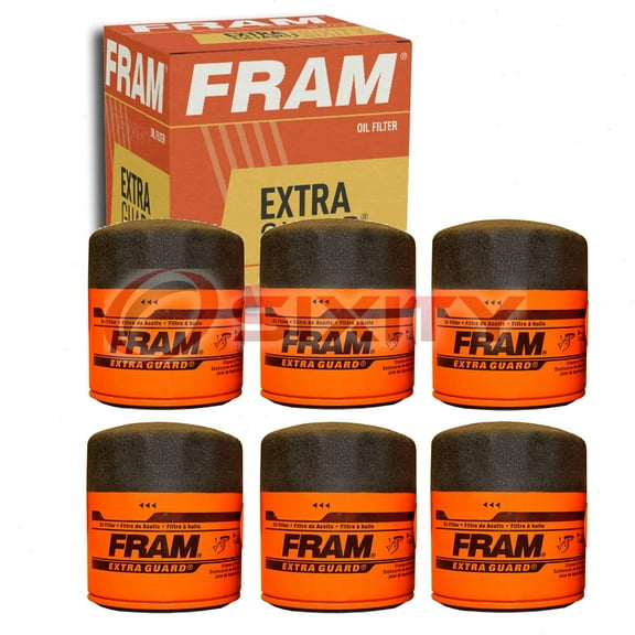 6 pc FRAM PH3387A Extra Guard Engine Oil Filters for 523541 63796-77A A16 LF600 PF1786 PH7022 Oil Change Lubricant Filters