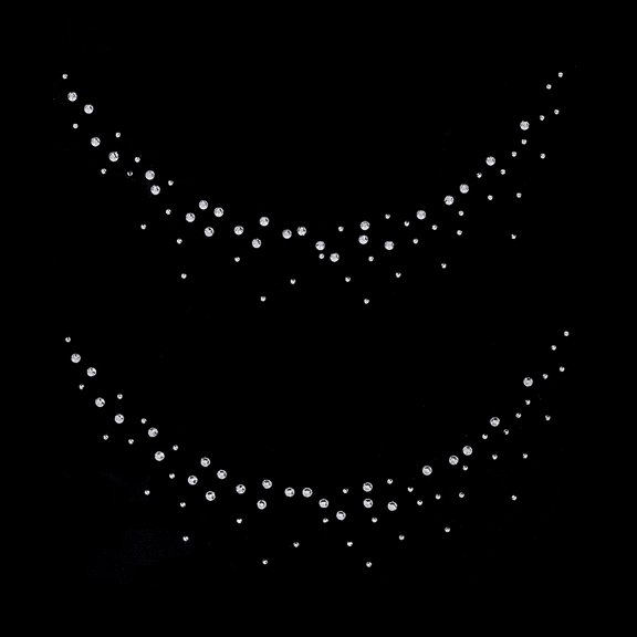 6 pc Glitter Resin Hotfix Rhinestone Hot Melt Adhesive on the Back Rhinestone Trimming Costume Accessories 300x220x2mm