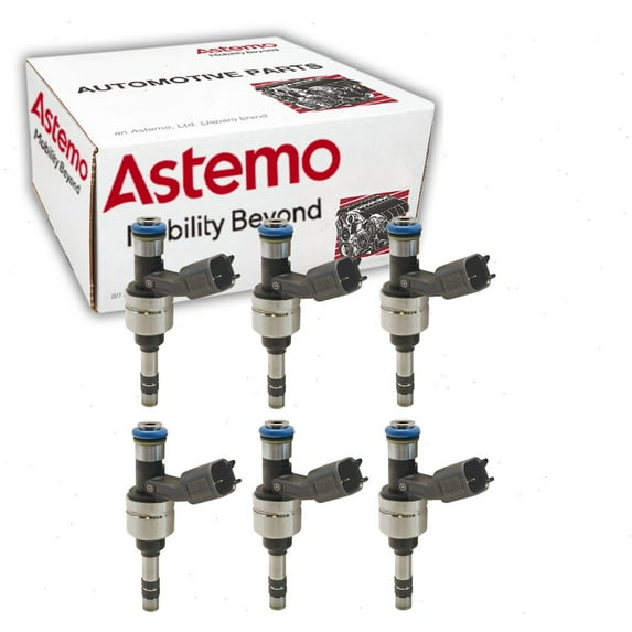 6 pc Hitachi Fuel Injectors compatible with GMC Terrain 3.0L V6 2010-2011