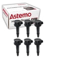 thumbnail image 1 of 6 pc Hitachi IGC0158 Ignition Coils for 6E5Z12029BA Spark Plug Wire Boot Fits select: 2009-2012 FORD ESCAPE XLT, 2006-2012 FORD FUSION SEL, 1 of 3