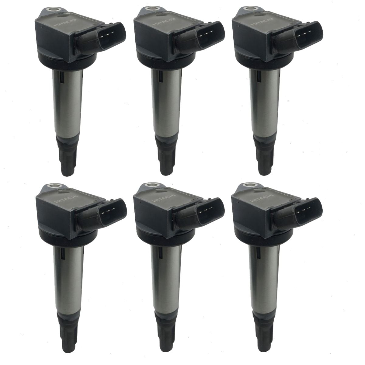 6 pc Hitachi Ignition Coils compatible with Nissan Murano 3.5L V6 2008-2015 : Hitachi 6 Ignition Coils \u0026 NGK 6 V-Power Spark Plugs