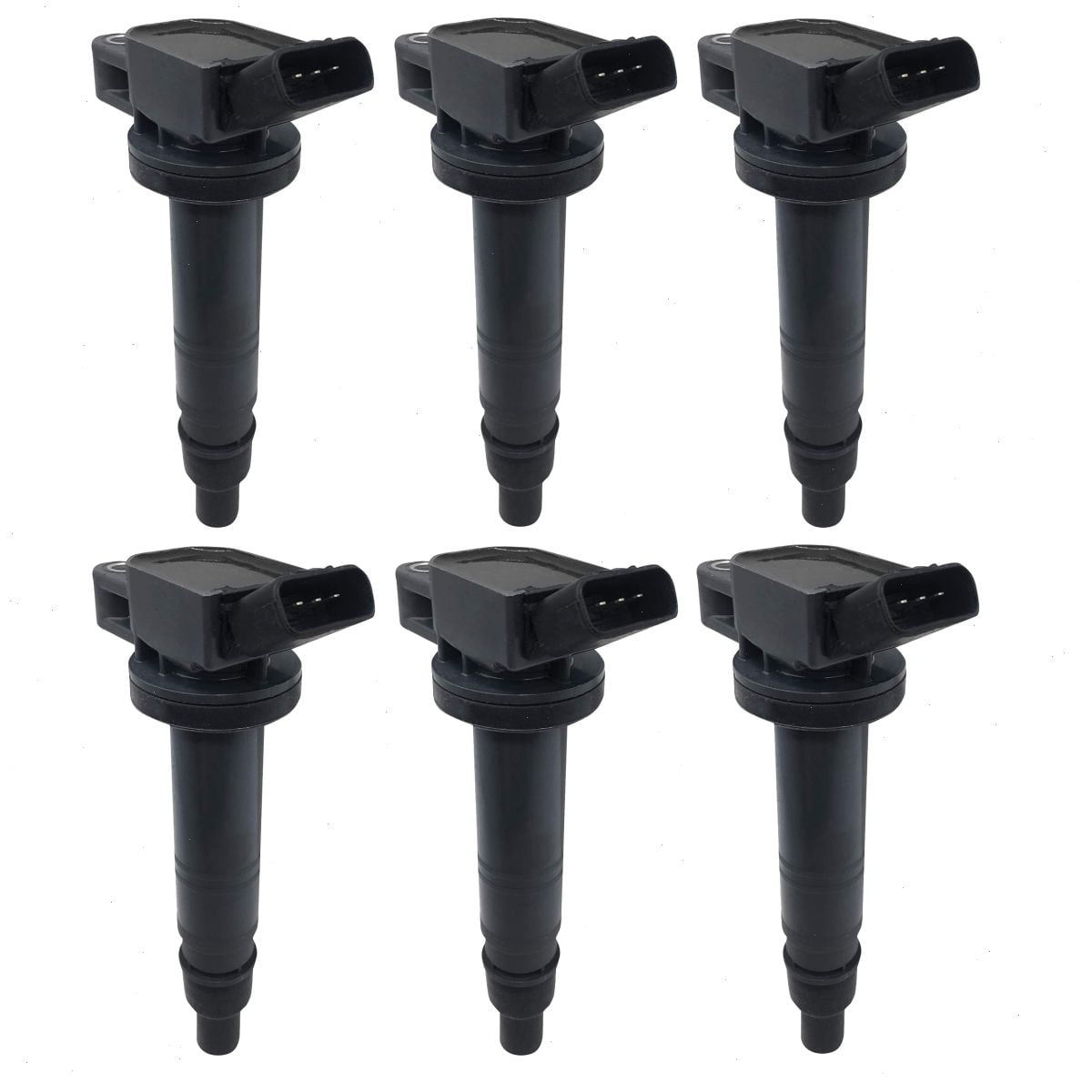 6 pc Hitachi Ignition Coils compatible with Nissan Murano 3.5L V6 2008-2015 : Hitachi 6 Ignition Coils \u0026 NGK 6 V-Power Spark Plugs