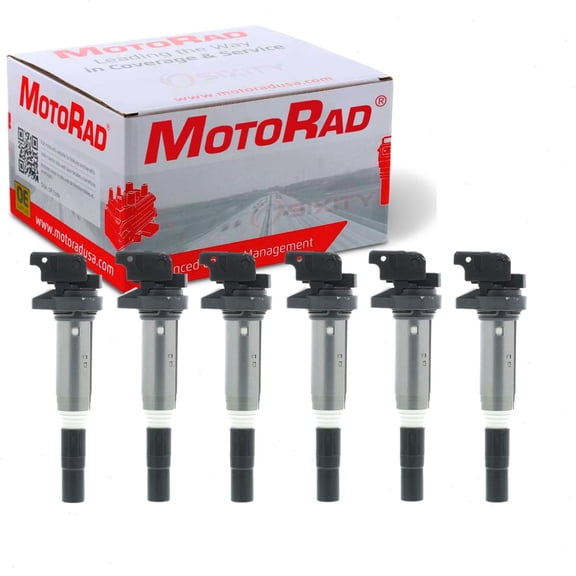 6 pc MotoRad Direct Ignition Coils compatible with BMW 328i xDrive 2009-2013