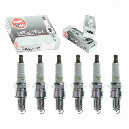 6 pc NGK 1233 V-Power Spark Plugs for 09482-00219 09482-00504 1765068 1765096 1765125 1765151 3027 3028 3031 90048-51047-000 90048-51048-000 90048-51054-000 90793-20043 90793-20065 90919-01061-000