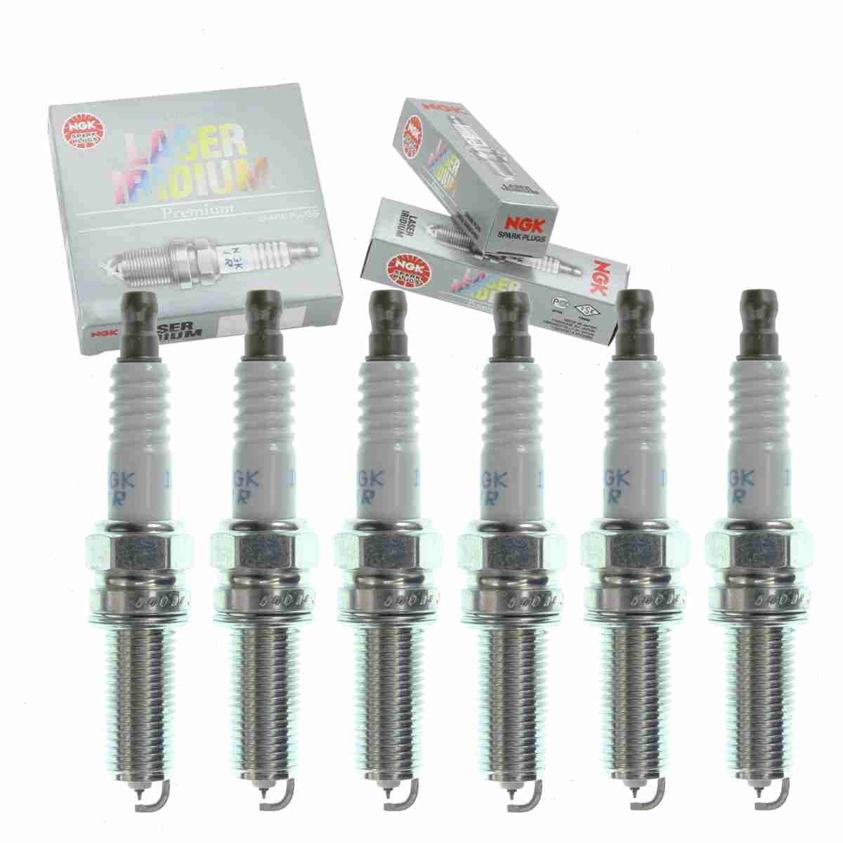 6 pc NGK 1422 Laser Iridium Spark Plugs for 1822A021 Ignition Wire Secondary Fits select: 2008 MITSUBISHI LANCER, 2010 MITSUBISHI LANCER EVOLUTION SE