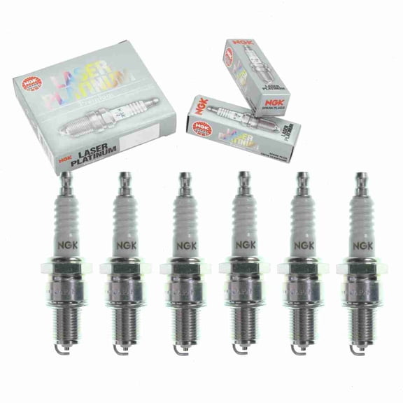6 pc NGK 1675 Laser Platinum Spark Plugs for 06H 905 601 A 4701 9782 FR5KPP332S FR6KPP332S IK16TT Ignition Wire Secondary Fits select: 2009-2017 VOLKSWAGEN TIGUAN, 2011-2017 AUDI Q5