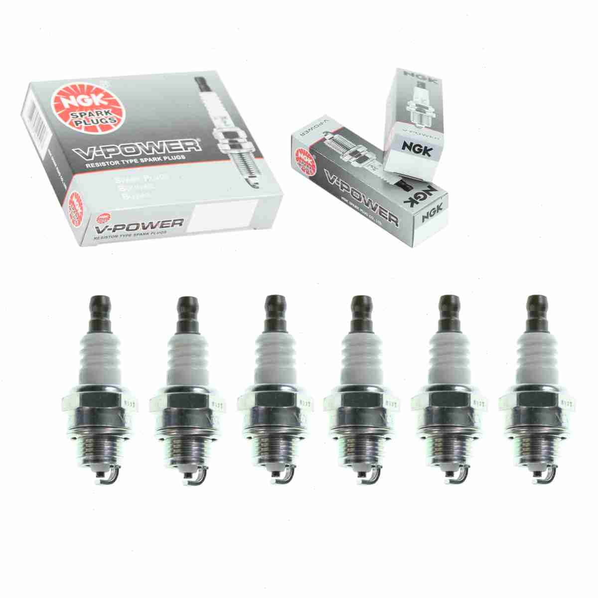 6 pc NGK 2218 V-Power Spark Plugs for 018-12718-200 2974 852 852-1
