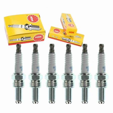 6 pc NGK 2305 Standard Spark Plugs for 12 12 7 710 636 77039093000 94702-00403 94709-00403 Ignition Wire Secondary