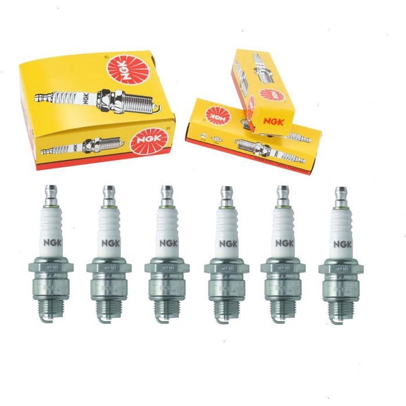 6 pc NGK 3112 Standard Spark Plugs for 168 217 218 2677 3327 437 45L 497 6013 857 AL11 AL9 AL9X ATL8 C45L H11 R45LS RH18Y W14L Z4C Z4JC Ignition Wire Secondary