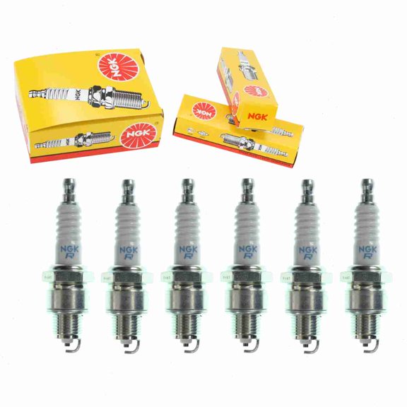 6 pc NGK 3180 Standard Spark Plugs for Ignition Wire Secondary