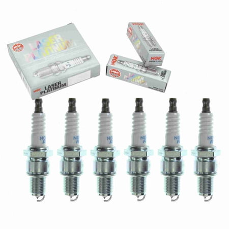 6 pc NGK 3200 Laser Platinum Spark Plugs for 22401-18V17 3302 MD338991 P22PR8 Ignition Wire Secondary Fits select: 1989 PORSCHE 944, 1984-1985 AUDI 5000
