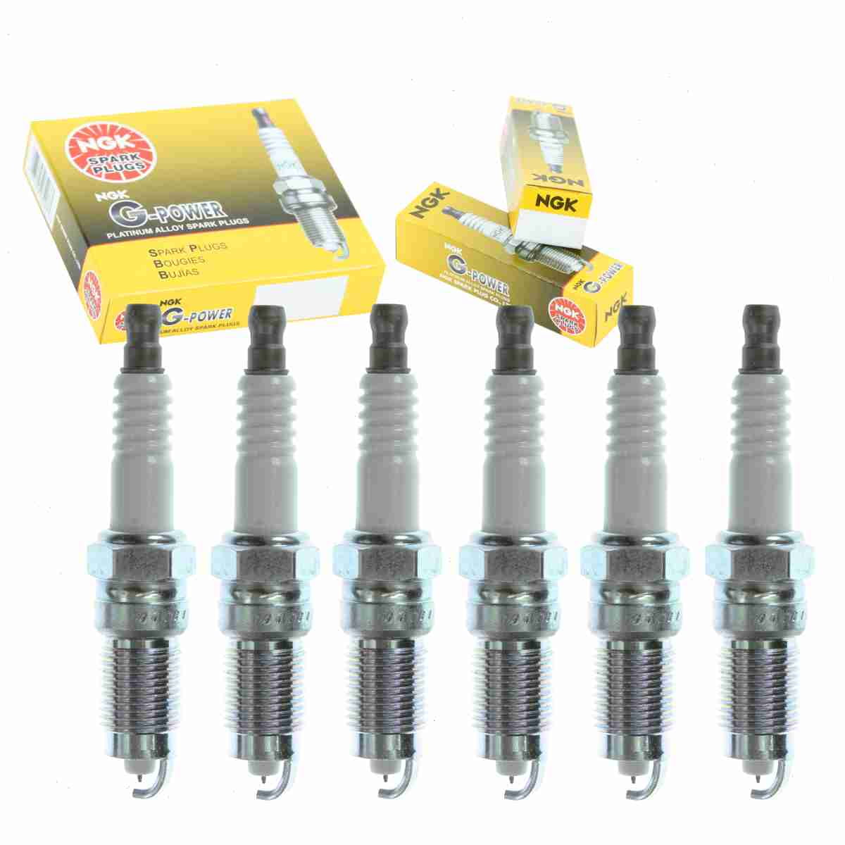 6 pc NGK 3716 G-Power Spark Plugs for 4013 4039 41-822 6213 6239 8120 AP2543 AP2544 AP2545 AP2546 AP5143 AP5144 AP5144DP2 AP5145 AP5145DP2 AP764 AP765 AP766 APP2544 APP2545 APP2546 APP5144 APP5144DP2