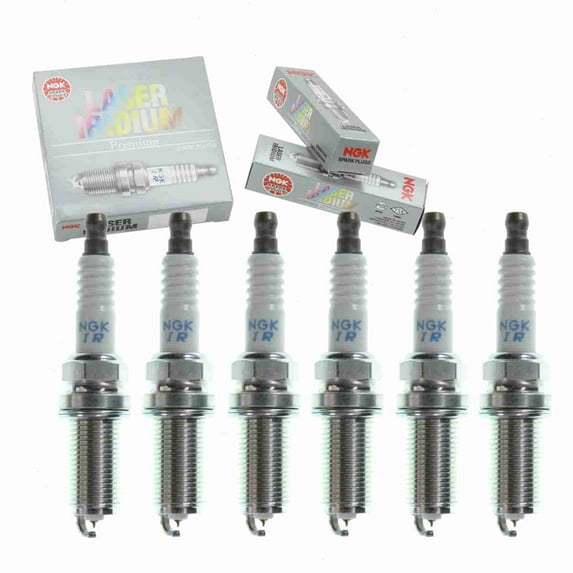 6 pc NGK 373 Laser Iridium Spark Plugs for 22041AA760 22401AA760 22401AA761 4506 4704 IKH20TT PKH20TT Ignition Wire Secondary Fits select: 2010-2012 SUBARU LEGACY