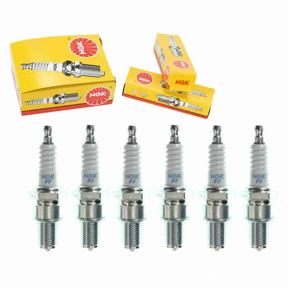 6 pc NGK 3830 Standard Spark Plugs for 0297830 297830 4059 54331093210 90793-20136 92070-1133 94702-00368 98079-60679 AP0297830 W29ESR-V Ignition Wire Secondary