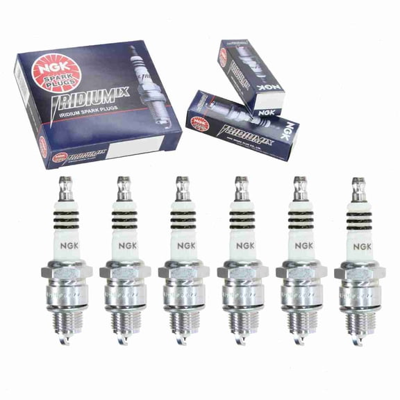 6 pc NGK 4085 Iridium IX Spark Plugs for 32322-91 4200 90793-20101 90793-20156 99000-69835-BP6 999-06910-X9-008 E6RTP W20FPR-ZU W6BP W7BP XL10S XS4123DP Ignition Wire Secondary