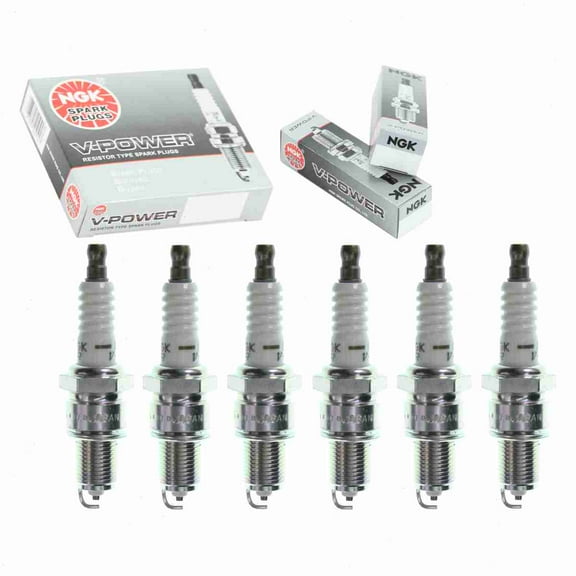 6 pc NGK 4268 V-Power Spark Plugs for 105 105C2 105S 1765233 1835174T 3015 31 31C2 31S 4079 41-618 646 646BP 646DP2 7514 7523 7923 AGS52C-6 AGS52C-6F4 R44XLS6 R45NSX R45XLS6 RN14MC5 RN14Y6 RN16YC5