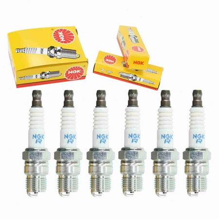 6 pc NGK 4323 Standard Spark Plugs for 121 121S 3265 33-59571B 3624 5038 5039 90793-20121 94701-00365 AF3 ARF2 ARF26 ARF3 ARF36 MR41T MR43T P6RC R42CT R42T R43CT R43T RBL8 RV8C T20R-U T20R-U15