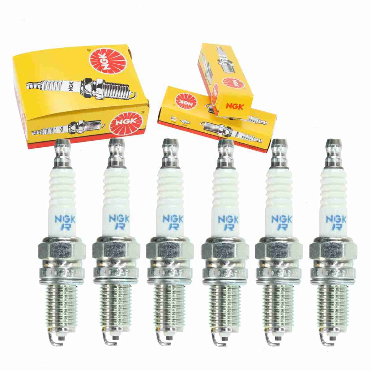 6 pc NGK 4339 Standard Spark Plugs for 0046481273 0046484273 065-01407-60 09482-00450 1A06-18-110 22401KA310 313253225 3177 3312 4164 46481273 46484273 59039093100 61039093000 67040351A 67040351B