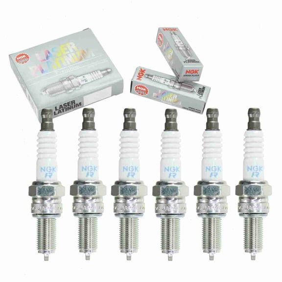 6 pc NGK 4717 Laser Platinum Spark Plugs for 92070-3707 Ignition Wire Secondary