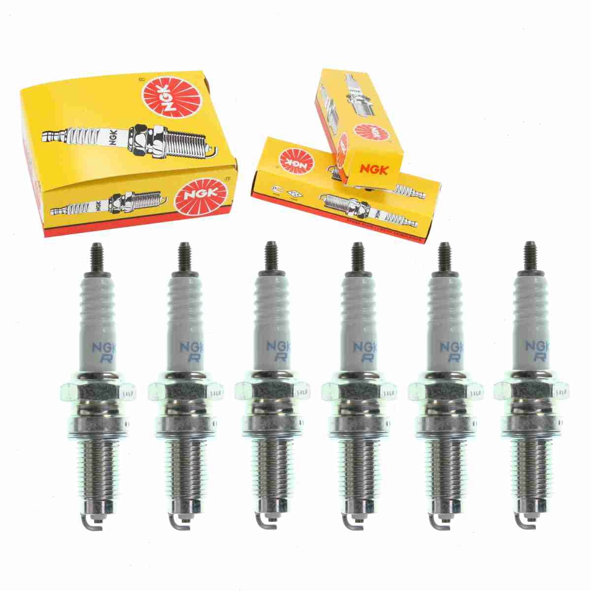 6 pc NGK 4830 Standard Spark Plugs for 4117 98061-59616 X27GPR-U Ignition Wire Secondary