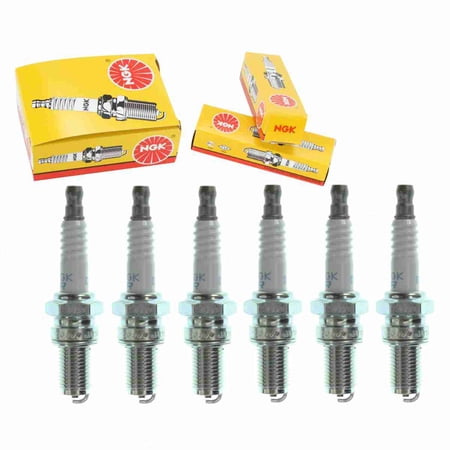 6 pc NGK 4855 Standard Spark Plugs for 0297547 12 12 7 664 404 297547 AP0297547 Ignition Wire Secondary Fits select: 1985-1991 FERRARI TESTAROSSA