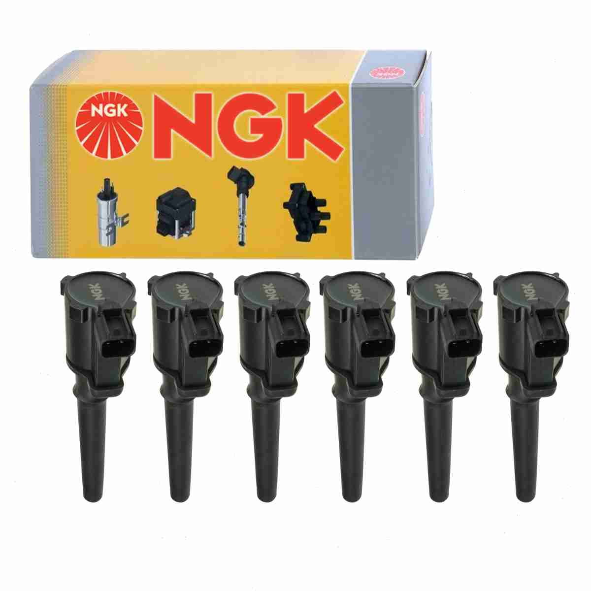 6 pc NGK 48617 Ignition Coils for 1F3U-12029-AA 1F3Z-12029-AA 1F3Z  