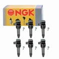 thumbnail image 1 of 6 pc NGK 48718 Ignition Coils for 12594176 12670154 921-2224 D596A E1064 GN10455 IC644 UF-564 UF564 Spark Plug Wire Boot Fits select: 2006 CADILLAC COMMERCIAL CHASSIS, 2005 CADILLAC DEVILLE, 1 of 3