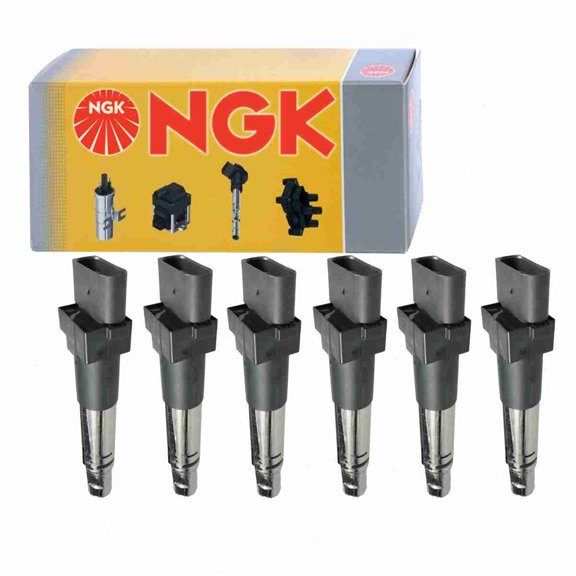 6 pc NGK 48727 Ignition Coils for 022 905 100B 022 905 100E 022 905 100H 022 905 100L 022 905 100P 022 905 100S 022 905 100T 022 905 715 022 905 715A 022 905 715B 022 905 715D 022 905 715E 022905100B