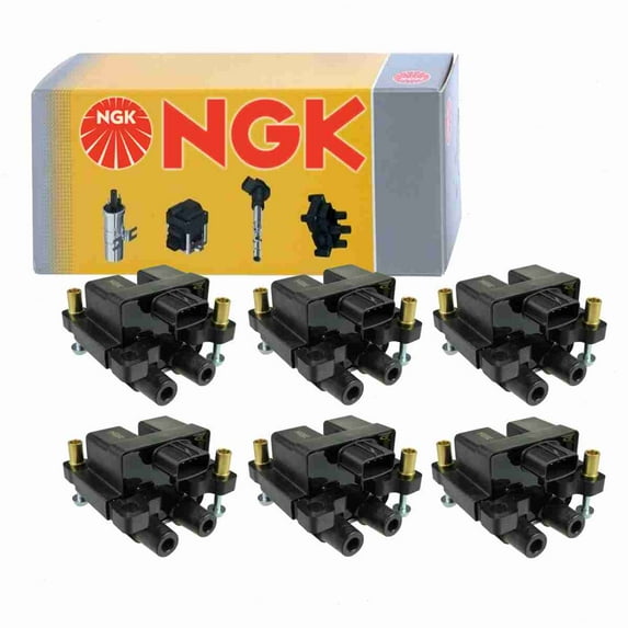 6 pc NGK 48744 Ignition Coils for 1415162 178-8405 178-8468 22433-AA500 22433-AA50A 22433-AA580 22433-AA58A 2505-309576 32005954 32011356 36-1214 8415162 E1037 E1038 E1039 E1066 GN10405 IC618 UF-537