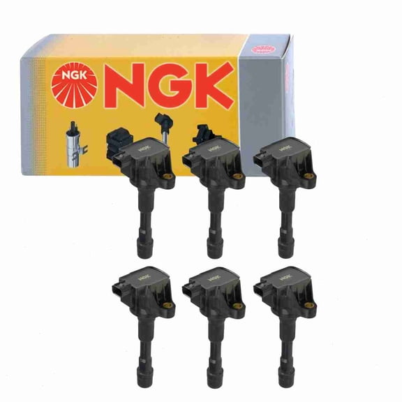 6 pc NGK 48752 Ignition Coils for 178-8484 30521-RBJ-003 30521-RBJ-013 30521-RBJ-S01 921-2162 921-2177 E1128 E1176 GN10646 IC731 IC779 IGC0080 UF-628 UF-676 UF628 Spark Plug Wire Boot