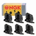 thumbnail image 1 of 6 pc NGK 48812 Ignition Coils for 2505-77002 36-1106 4797293 4797293AB 5234210 5234610 5252577 53008068 C506 CE10006 E64 E64P GN10172 IC41 IC41SB UF-97 UF97 UF97T Spark Plug Wire Boot, 1 of 3