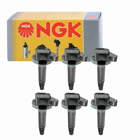 6 pc NGK 48856 Ignition Coils for 1415211 178-8498 2505-304360 36-8142 673-6013 7T4Z-12029-DA 7T4Z-12029-E CY01-18-100 CY01-18-100A CY01-18-100B DG519 DG520 E1053 E1095 GN10237 GN10638 IC633 IC633SB