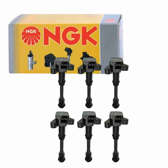 6 pc NGK 48891 Ignition Coils for BM5Z-12029-B DG551 E1174 GN10644 IC777 UF-674 UF674 Spark Plug Wire Boot