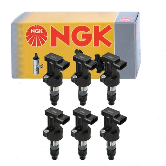 6 pc NGK 48924 Ignition Coils for 178-8472 2505-306719 36-8086 921-2084 C2S 11480 C2S 42673 C2S 7928 C2S11480 C2S42673 C2S7928 E915 GN10327 IC555 UF-435 UF435 XR8 22478 XR822478 Spark Plug Wire Boot