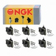 6 pc NGK 49035 Ignition Coils for 00243 10477208 1115315 1115317 1115468 12498334 178-8179 2505-77006 36-1125 8-01115-315-0 8-01115-468-0 8-12498-334-0 83501871 83502140 89 83 501 871 8983501871