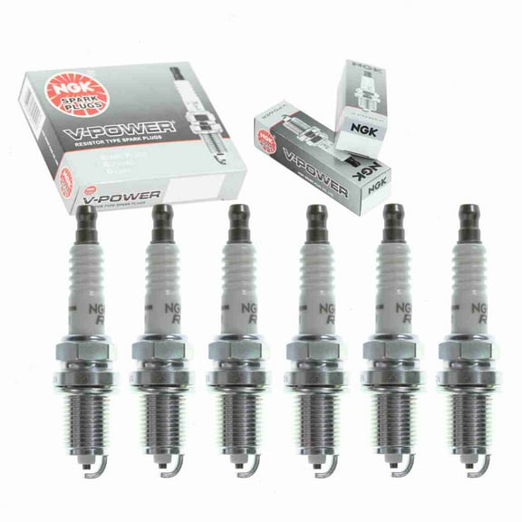 6 pc NGK 5155 V-Power Spark Plugs for 1835262T 241-603 3137 41-603 41-610 431 431S 5 7527 7557 7560 AGSP52C AGSP52CF6 F8DC FR3CLS FR3LS FR3LSJ FR3LSK FR4LS FR4LSJ FR5LS FR8DC FR8DCX FR8DX Q16PR-U
