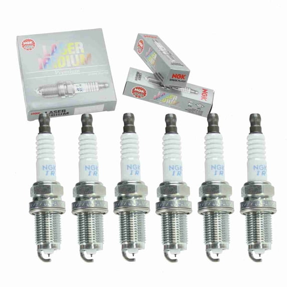 6 pc NGK 5266 Laser Iridium Spark Plugs for 3432 4504 4702 5352 9770 9807B-561BW 9807B561BWA0 IK20G IK20TT PK20TT RC6WYPB3 SKJ20DR-M11 Ignition Wire Secondary Fits select: 2006-2011 HONDA CIVIC