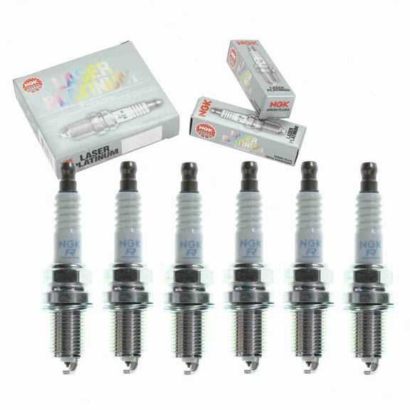 6 pc NGK 5542 Laser Platinum Spark Plugs for 12787099 FR6KPP33X Ignition Wire Secondary Fits select: 2002-2004 JEEP GRAND CHEROKEE, 2005-2007 DODGE DAKOTA