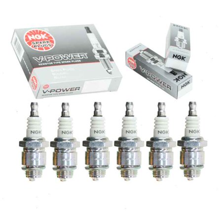 6 pc NGK 5574 V-Power Spark Plugs for 018-12715-200 848-1 TY26708 Ignition Wire Secondary