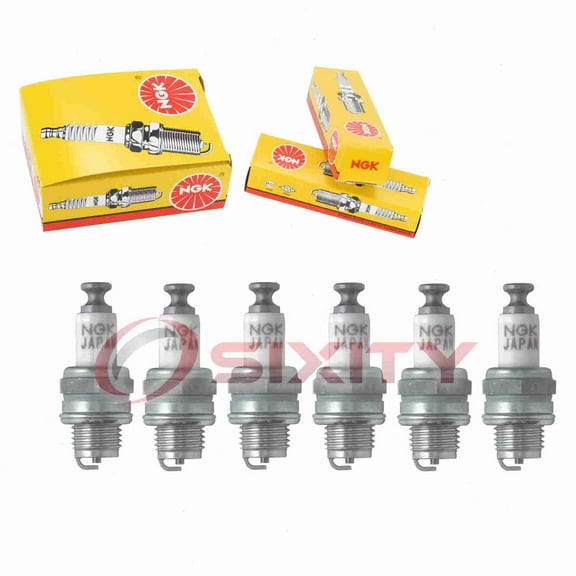 6 pc NGK 5812 Standard Spark Plugs for 07908-4546-0 09482-00227 6003 877 98052-56471 A6S U20M-U Y82 Ignition Wire Secondary