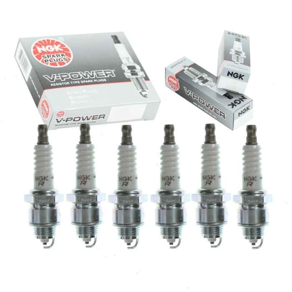 6 pc NGK 5858 V-Power Spark Plugs for 138 1835288T 4036 4236 437 58 58CC 58S 6020 6021 63 63CC 7516 7519 7520 77 7916 7919 7920 86 86BP 87 A82 AR52 AR5S AR82 AS52C AS8 R44S R45S R46S R47S RJ14YC