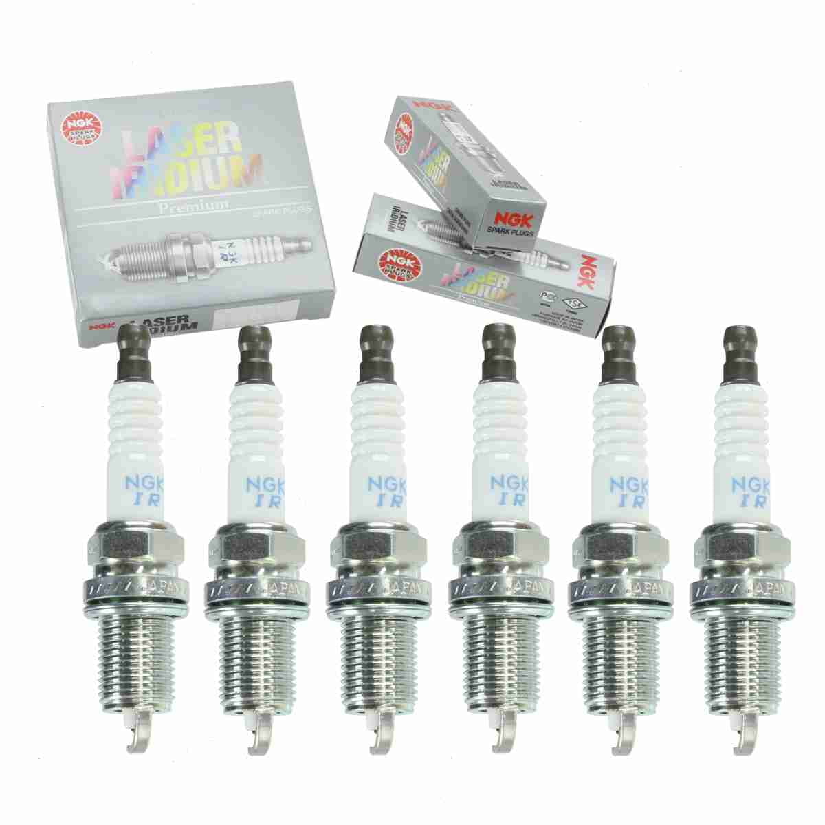6 pc NGK 5887 Laser Iridium Spark Plugs for 33-889597Q 8M0058933 Ignition Wire Secondary Fits select: 2007-2011 JEEP PATRIOT, 2007-2011 JEEP COMPASS