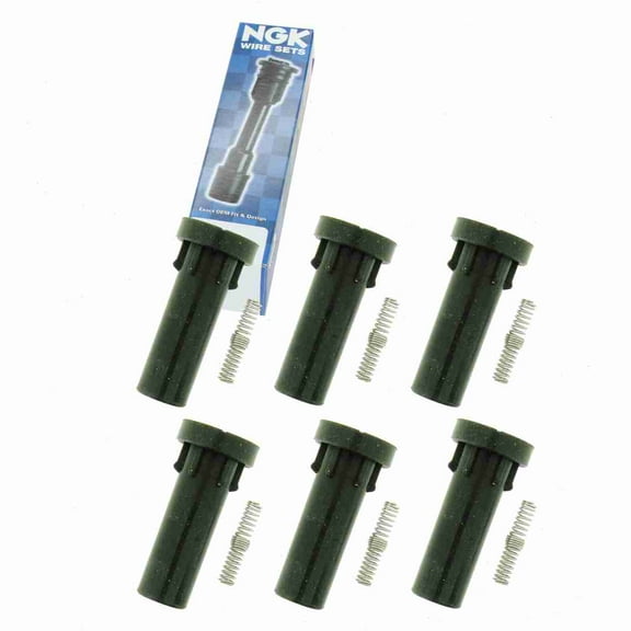 6 pc NGK 58964 Ignition Coil Boots for 138024 671-8183 702517 7891K SPB199 SPP136E Direct Spark Plug Wire Fits select: 2008-2012 DODGE RAM 1500, 2013 RAM 1500