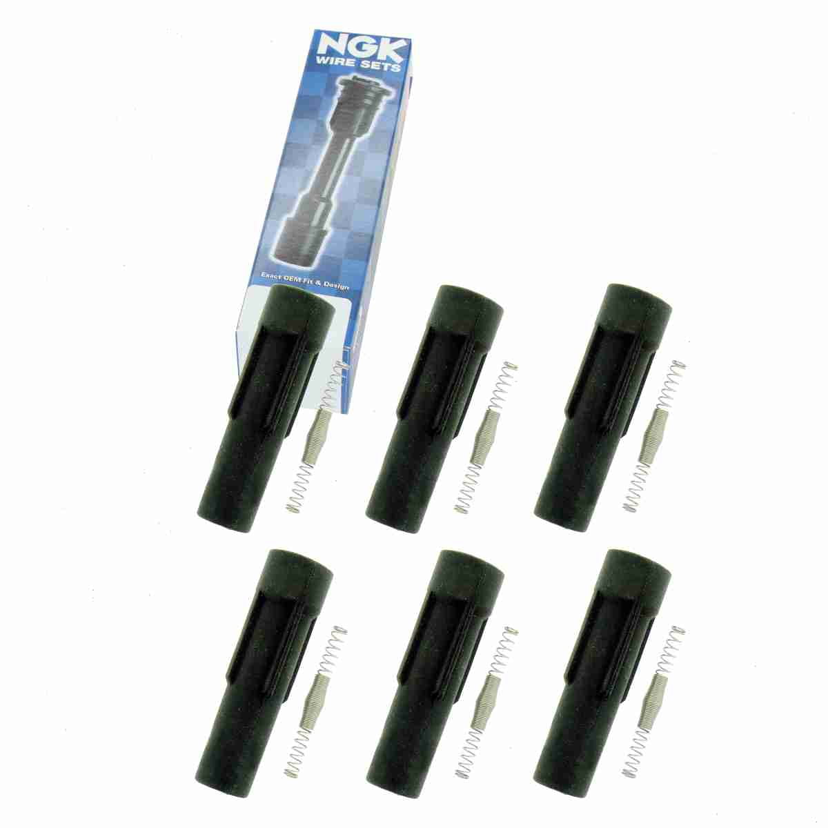 6 pc NGK 59006 Ignition Coil Boots for 184083 35-7084 671-4307 702512 ...