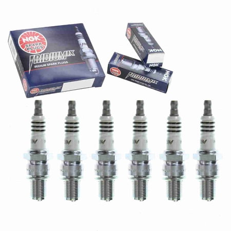 6 pc NGK 6014 Iridium IX Spark Plugs for Ignition Wire Secondary