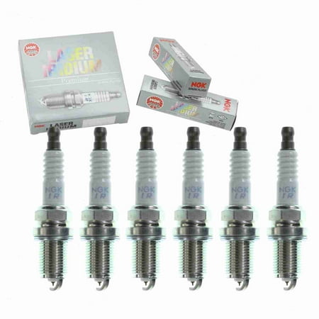 6 pc NGK 6507 Laser Iridium Spark Plugs for 4504 4702 B2401-6A0A4 IK20TT MD378582 PK20TT Ignition Wire Secondary Fits select: 2001-2005 DODGE NEON, 2002-2005 SUBARU IMPREZA